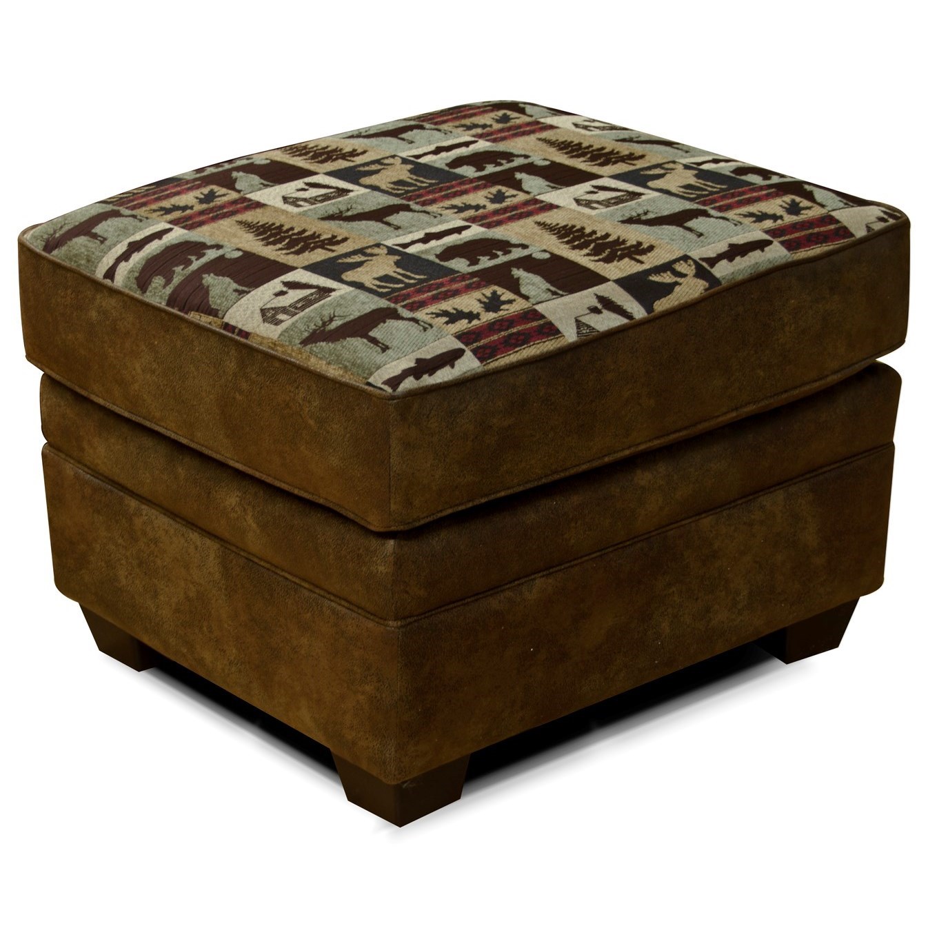 England Jaden 2267 Ottoman with Tapered Block Feet Corner Furniture